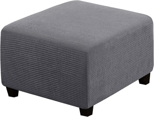 H.VERSAILTEX Square Ottoman Covers Ottoman Slipcovers Folding Storage Stool Furniture Protector Form