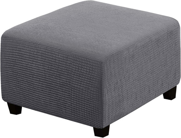 H.VERSAILTEX Square Ottoman Covers Ottoman Slipcovers Folding Storage Stool Furniture Protector Form