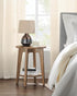 2-Tier ULET283T41 VASAGLE MAEZO Collection - Side Table, Small Round End Table, Nightstand with Tapered Legs, Curved