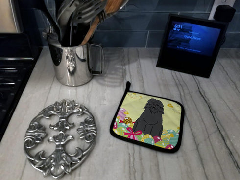 Caroline's Treasures BB6074PTHD Easter Eggs Bouvier des Flandres Pot Holders Set, Heat Resistant Kitchen Hot Pads, 7