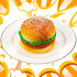 6 CroBlissful Pcs Artificial Hamburgers Realistic Fake Food Bread Model Photography Prop for Kitchen Food Fake Display