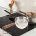 Mini Milk Warmer Pot, Small Sauce Pan, Stainless Steel Pot for Cheese Melt, Butter with Wood Handle