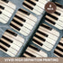 3dRose cst_45224_2 Piano Keys Photography Soft Coasters, Set of 8
