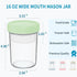 16 oz 4-Pack Xyptorix Overnight Oats Containers with Airtight Lids - Leak-Proof Wide Mouth Mason Jars & Divided Cups