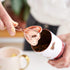 Pinky Up Heart Shaped Tea Ball, Reusable Loose Leaf Tea Infuser, Stainless Steel, Rose Gold