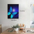Blue Butterfly Canvas Wall Art, Butterflies Prints Home Decor Picture for Bedroom, Bathroom, Kitchen Office (12"x16")