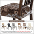 SearchI Stretch Dining Chair Seat Covers Set of 2, Soft Removable Washable Protector for Dining Chairs, Brown