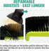 OSAMEDA 18" Swimming 1.25 Pool Brush Head for Cleaning Pool Walls, Curved Ends High-Efficiency Scrub Brush for Tile