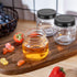QAPPDA Mason Jars - 8 oz Glass Jars with Lids for Canning, Wide Mouth Spice Jars with Black Lids, Set of 30