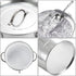 YOUEON 4L Ice Bucket with Scoop and Lid, Galvanized Metal Double Walled Wine Chiller for Parties, Silver
