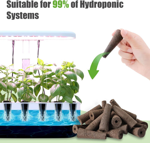 50 Pack, Grow Sponges Hydroponics Replacement Root Growth Sponges Compatible with Aero Garden iDOO and Most Other