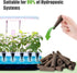 50 Pack, Grow Sponges Hydroponics Replacement Root Growth Sponges Compatible with Aero Garden iDOO and Most Other
