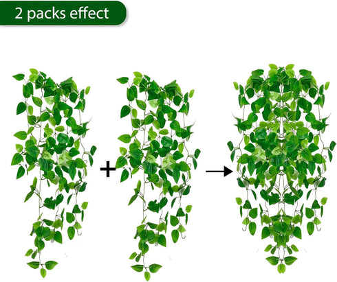 Freyalife Fake Hanging Plants for Room Decor, Artificial Ivy vines Greenery Leaves Garlands for Home Aesthetic living