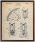 Automobile Wheel Patent Print Michelin Tires Poster, Auto Wheel Art TDP1115