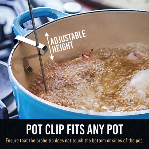 Candy Thermometer with Pot Clip - Deep Fry Oil Thermometer for Frying, 2 Pack Cooking Thermometer
