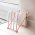 Countertop Dishcloth Drying Rack, 4 Arms Folding Holder for Kitchen Rag Storage, Vertical Stand (Light Pink)