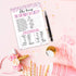 15 Who Knows The Birthday Girl Best Game Cards, Fun Activity for Child or Teen Birthday Party