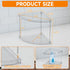 Yieach 2 Counter Counter Tier Corner Bathroom Organizer,Clear Bathroom Organizers and Storage,Acrylic Bathroom Shelf