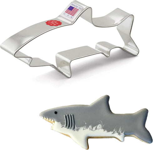 Ann Clark Cookie Cutters Shark Cookie Cutter, 6.25" Made in USA