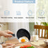 Nonstick Mini Egg Pan, 4.7 Inch Stainless Steel One Egg Frying Pan, Induction Small Skillet (Blue)