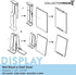 CollectorMount Album Mount 1 Pack - Adjustable Wall Mount Frame Brackets or Shelf Stand for Vinyl Records
