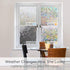 Volcanics 17.5 x 118 Inches Window Privacy Film Static Clings for Home Heat Control