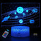YTDZLTD Creative 3D Planet Lamp Night Light 16 Colors Changing USB Powered Remote