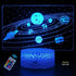 YTDZLTD Creative 3D Planet Lamp Night Light 16 Colors Changing USB Powered Remote