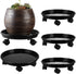 4 Packs 11.8" Plant Caddy with Wheels Plastic Rolling Plant Stands Heavy-duty Plant Dolly with Casters Indoor Outdoor