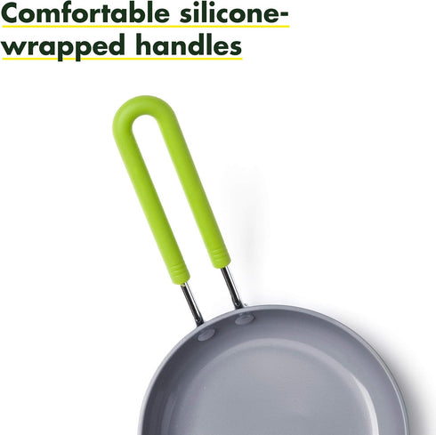 GreenPan Mini 5" Round Egg Pan, Healthy Ceramic Nonstick, PFAS-Free, Black, Dishwasher Safe