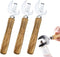 3 PACK Stainless Steel Kitchen Utensil Multifunctional Lid Remover with Wood Handle, Bottle Punch Can Opener