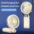 Portable Mini Handheld Fan - 4000mAh Rechargeable Battery Operated Desk Fan with Base, 5 Speeds for Travel