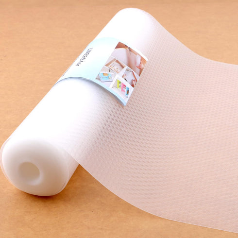 Shelf Liners for Kitchen Cabinets, Non-Adhesive Drawer Liners 16 Inch Wide X 20 Ft, Clear Reusable Cabinet Liners