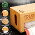 8-33 50+ Libreshine Bamboo Garbage Bag Holder, Multi-Mount Space-Saving Trash Bag Organizer for Kitchen, Pantry, Holds