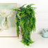 YYaaloa 2-Pack Artificial Hanging Plants, 31.5 Inch Boston Fern Fake Leaves, Greeny Chain Wall Decor for Home Garden
