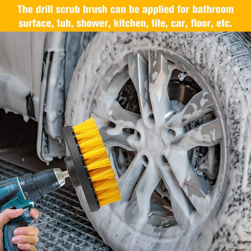 Remerry Multi-Purpose Drill Brush Set, Power Scrubber Cleaning Kit with Drill Scrubber Brushes for Bathroom, Kitchen,