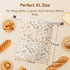 AOILONLI 2 Packs Fresh(1317 Inches) Bread Bag for Homemade Bread - XL Reusable Organic Beeswax Natural Cotton Sourdough