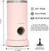 Rae Dunn Electric Milk Frother Steamer, Automatic Milk Steamer and Frother for Coffee, 550 Watt - Blush