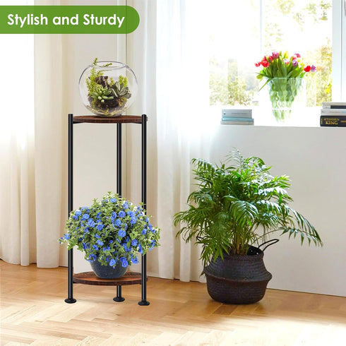 30'' 2 Lilybud--lily Plant Stand Indoor Outdoor, Tall Plant Stands for Indoor Plants, Heavy Duty Indoor Plant Shelf