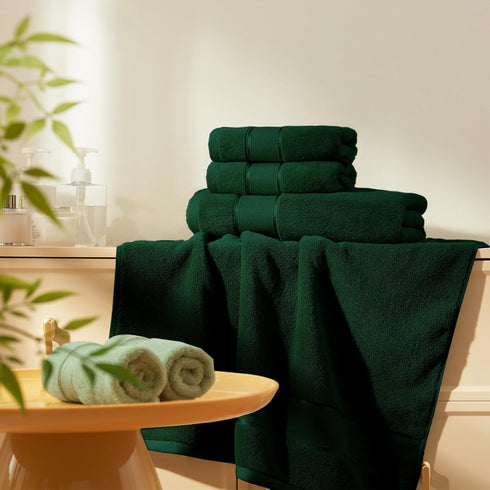 Set 6 100% 2 2 2 Marvione Bath Towels Piece, Turkish Cotton Highly Absorbent and Soft Towels for Bathroom Bath Towels