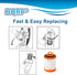 HQRP 2-pack Dust Cup Filter - Compatible with Eureka Vacuum Cleaners, DCF-3 DCF3 62136A Replacement