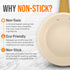 NutriChef 12-Inch Professional Ceramic Frying Pan, Large Skillet with Golden Titanium Handle, Non-Stick Coating