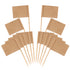 Senkary 100 Pack Blank Toothpick Flags, Kraft Paper Food Signs Cheese Markers for Charcuterie Board Accessories