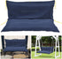 RJGKXE (60"W 40"D 4"T, Three Seat Swing Replacement Cushions Only Cover, Anti-Slip Tie Rope Design Bench Cushions Cover