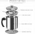Bacon Grease Container with Strainer - 1.3L Stainless Steel Oil Container for Storing Cooking Grease