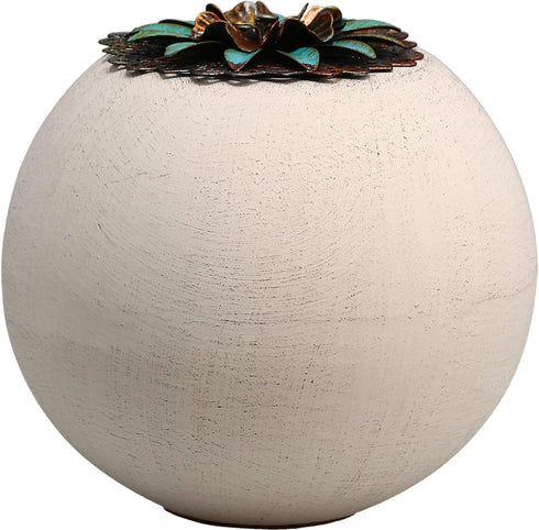 Pavilion Gift Company 19093 4-Inch Terra Cotta Candle Holder, Forever in My Heart, White