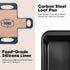 Set: 2-Pack 9 5 Inch Loaf Pan with Liners Nonstick x Bread Pan and Loaf Liners for Homemade Oven Baking - Rectangular