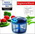 SIGNORAWARE Manual Food Processor - Easy Pull Hand String Vegetable Chopper, Portable Stainless Steel Cutter (24 oz)