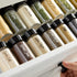 Talented Kitchen 272 Spice Labels Stickers, Clear Spice Jar Labels Preprinted for Seasoning Herbs Kitchen Spice Rack Organization, Water Resistant, Black and White Script by Talented Kitchen