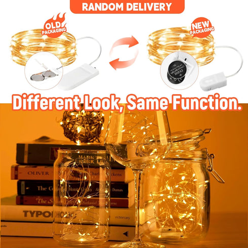 12 Pack 7ft 20 Fairy Lights Battery Operated String Lights, Led Fairy String Lights, Waterproof Copper Wire Firefly